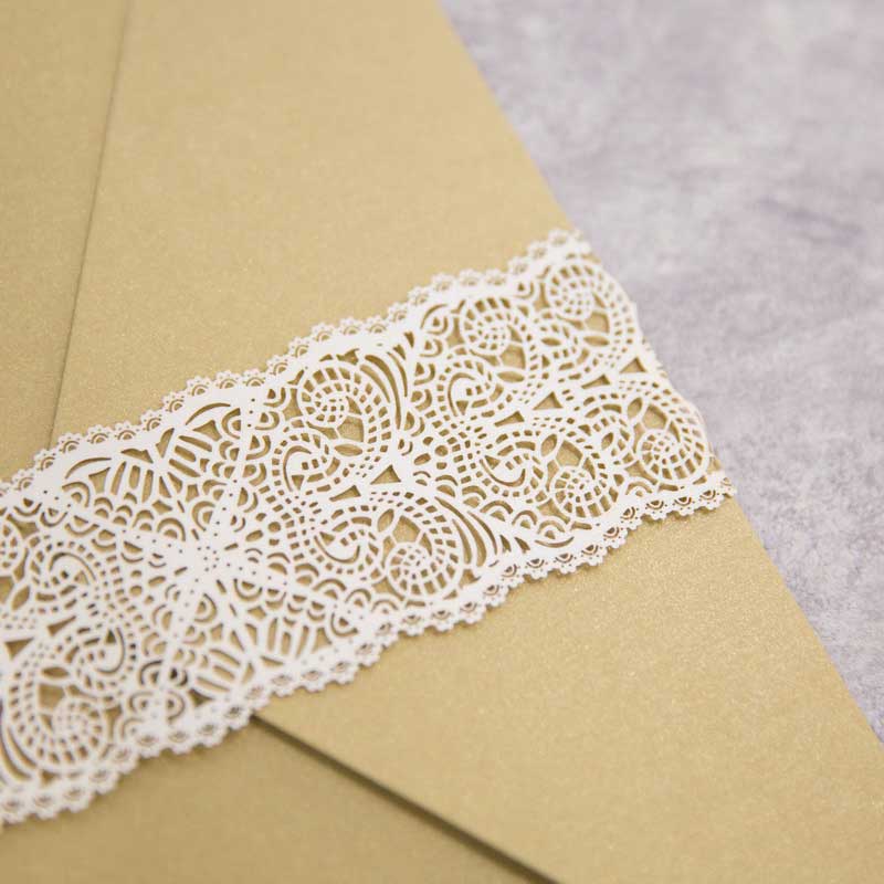 Laser cut - Belly Band - 'Scallop Deco Lace'