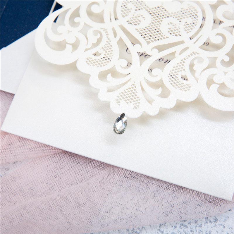 'Laced Droplet' - Laser cut Pocket Fold