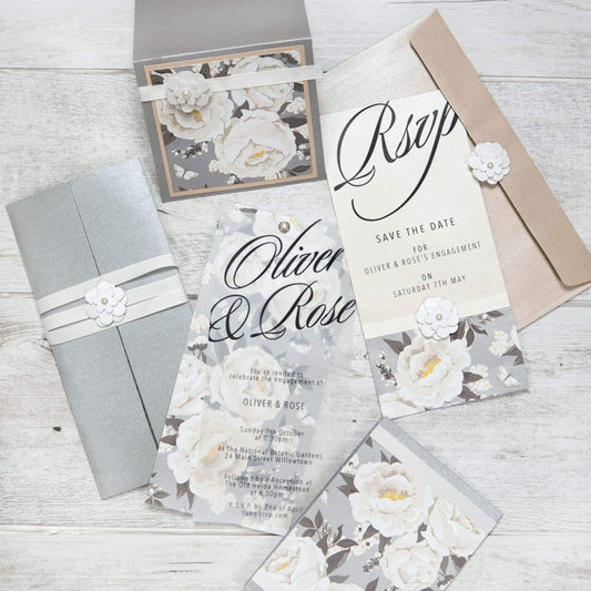 A4 Paper Pearl Peonies 5pk