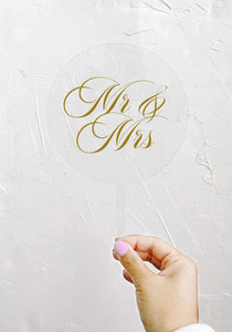 Acrylic Cake Topper - Clear