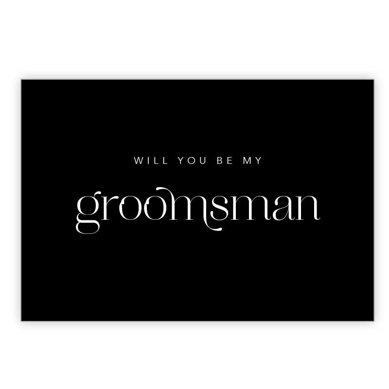 bridesmaid card