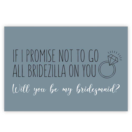 bridesmaid card