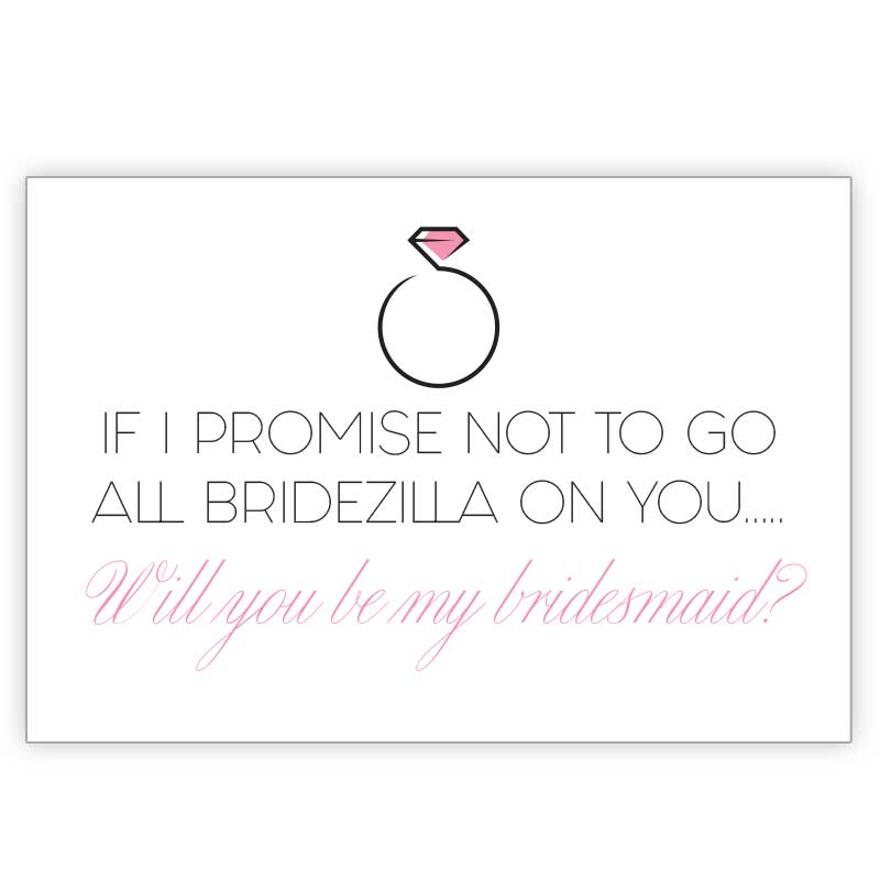 bridesmaid card