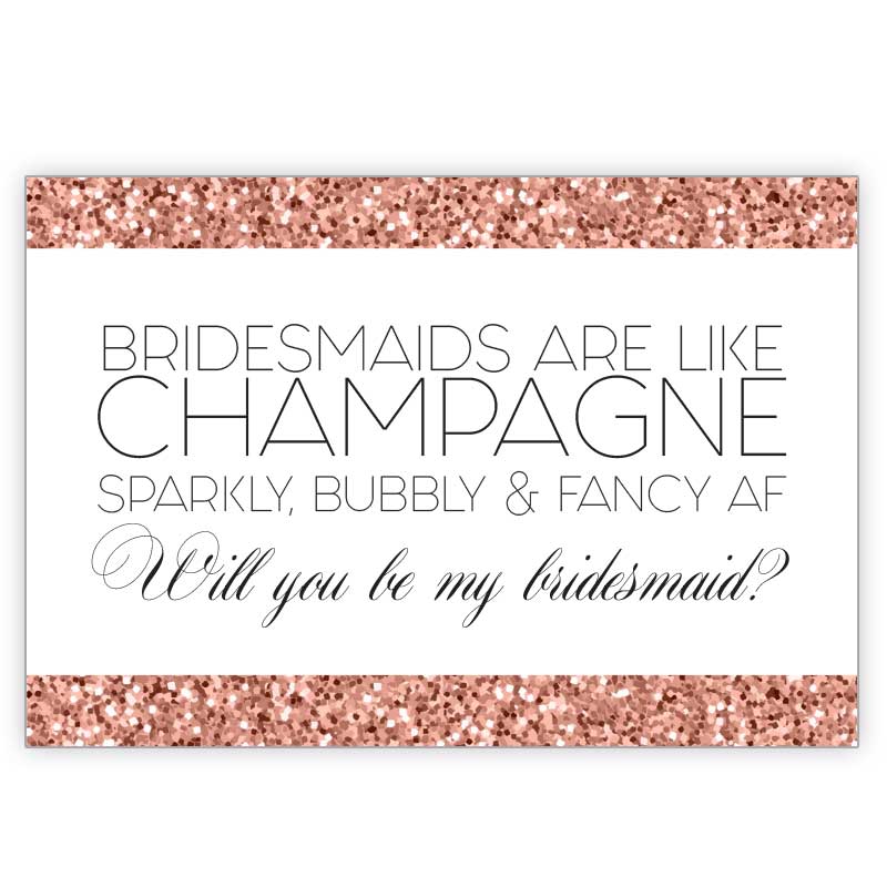 bridesmaid card