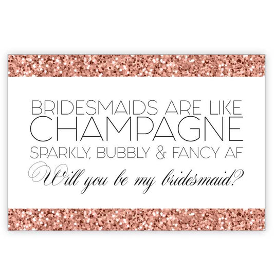 bridesmaid card