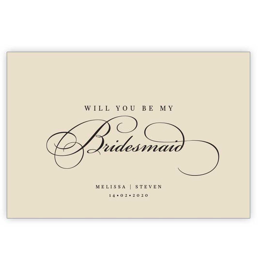 bridesmaid card