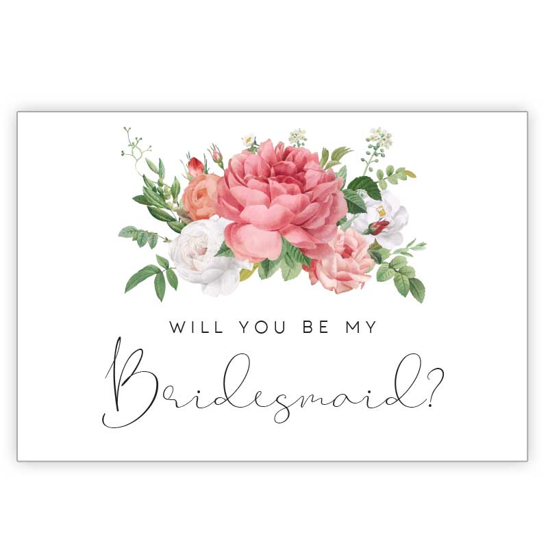 bridesmaid card