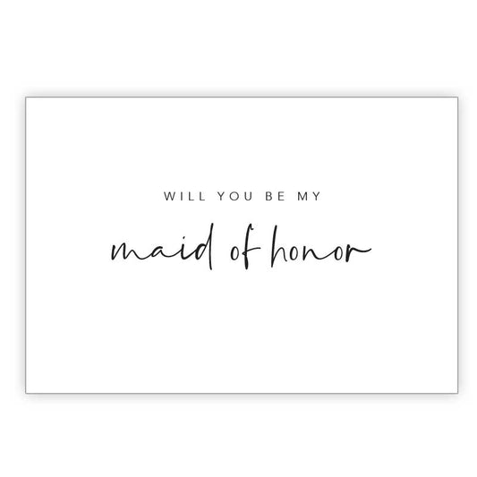 bridesmaid card