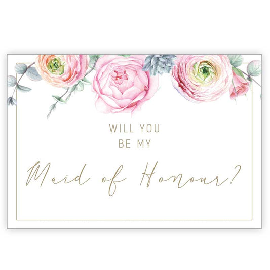 bridesmaid card