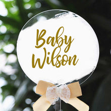 Acrylic Cake Topper - Clear