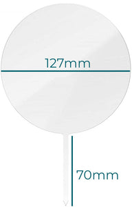 acrylic table number size