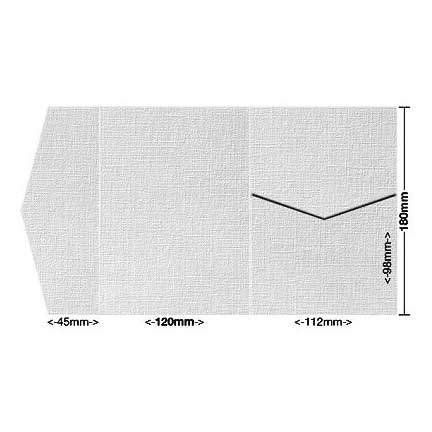 coco linen invitation pocket A grey