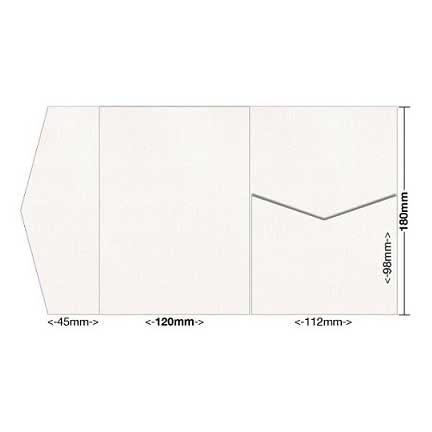 coco linen invitation pocket A ivory