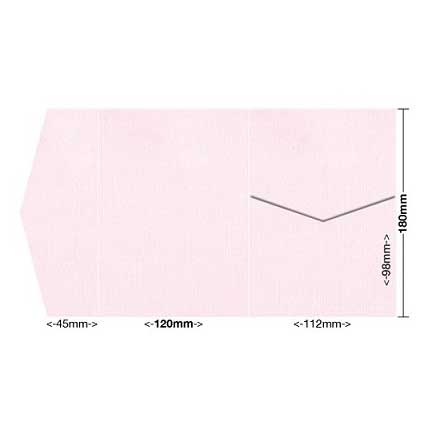coco linen invitation pocket A petite pink