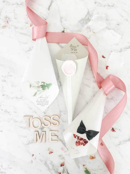 Confetti Cones - Printed 10pk