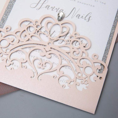 'Crown Quinceanera' - Laser cut Sleeve