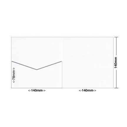 *Curious Metallic Cyrogen White - 140x140 Pocket - Style E