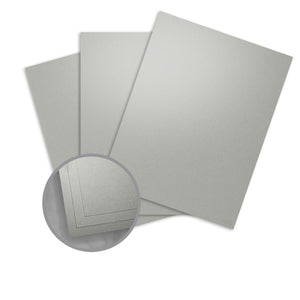 curious metallic galvanized grey card