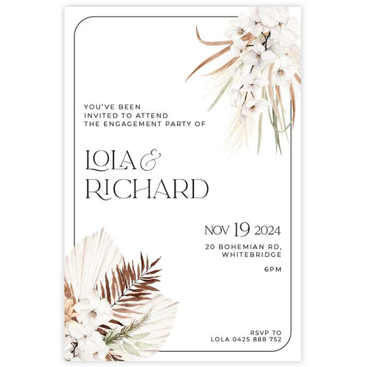 Bohemian Elegance Lola - Engagement Inv
