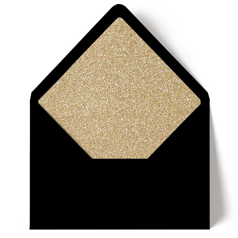 glitter envelope liner 