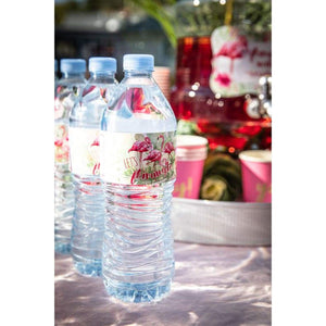 Flamingle Flamingo water bottle labels