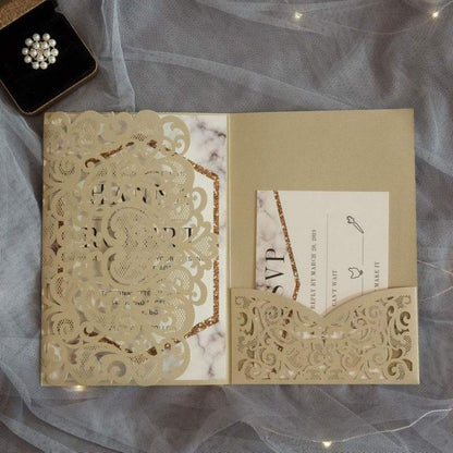 Graceful Love' - Laser-cut Tri-fold Pocket
