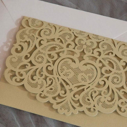 Graceful Love' - Laser-cut Tri-fold Pocket