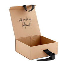 bridesmaid proposal box hamper box kraft open