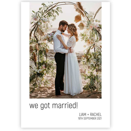 personalised elopement card