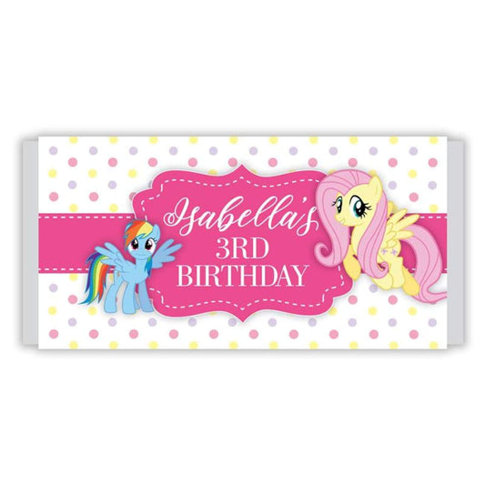 My little pony themed chocolate wrapper, front