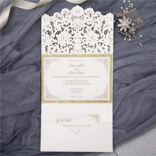 Laced Pocket' - Laser-cut Tri-fold Pocket