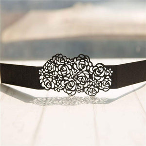 Laser cut - Belly Band Glitter - 'Roses'