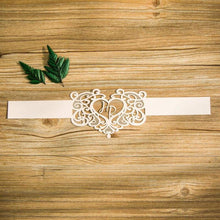 Laser cut - Belly Band - 'Personalised Heart'