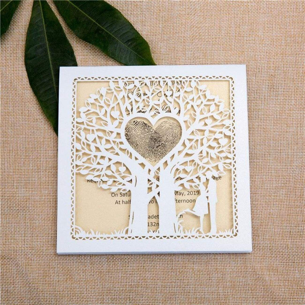 Love Tree' - Laser-cut Sleeve Fold