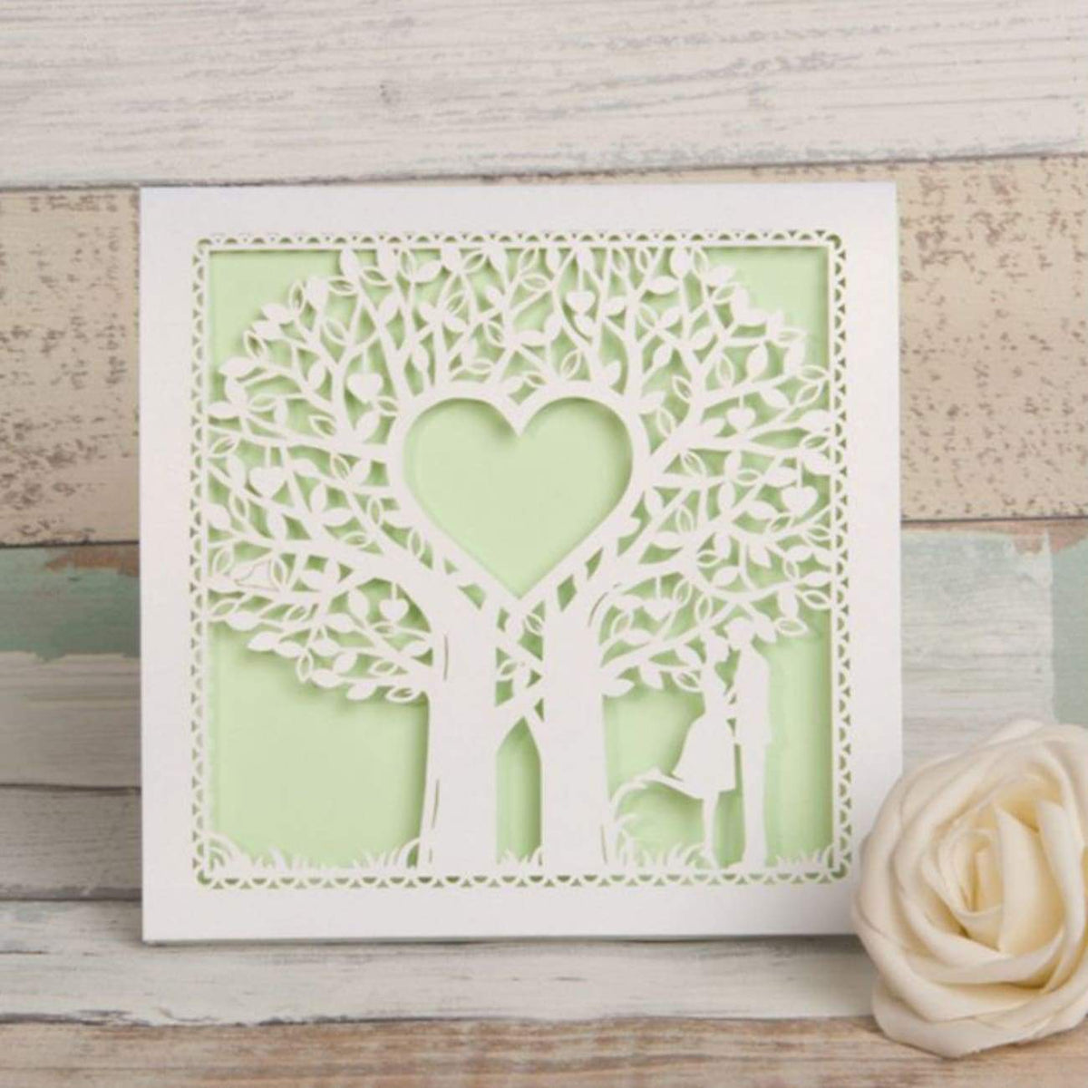 Love Tree' - Laser-cut Sleeve Fold