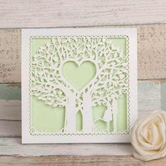 Love Tree' - Laser-cut Sleeve Fold