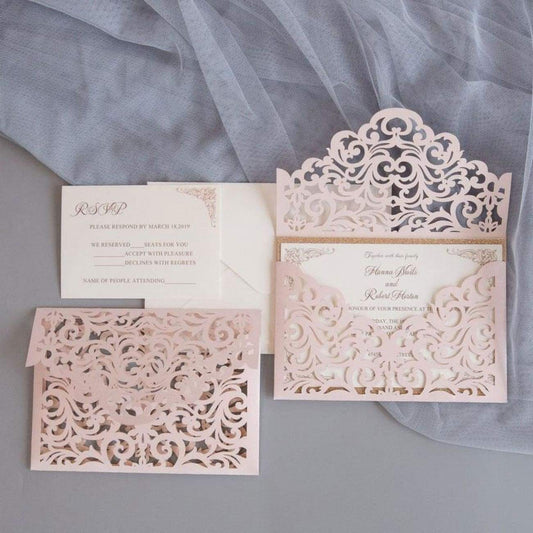 'Luxurious Full Lace' - Laser cut Pocket