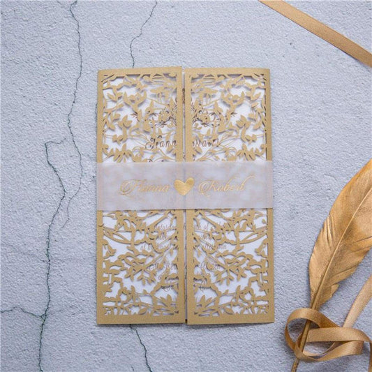 Mesh Leaves Gates' - Laser-cut Gate Fold