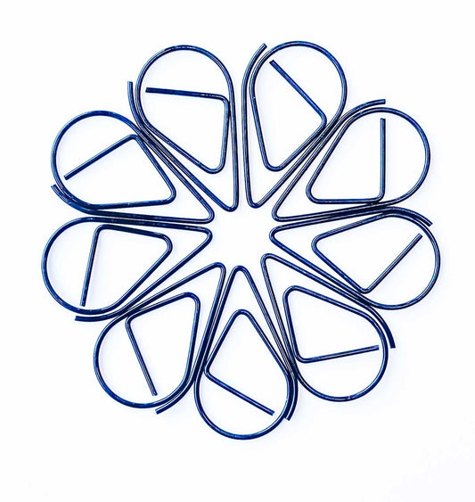 black teardrop paperclip