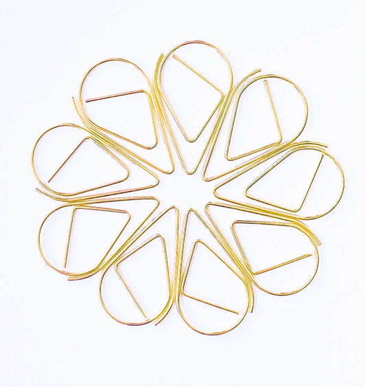 gold teardrop paperclip