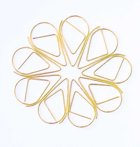 gold teardrop paperclip