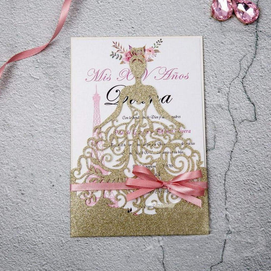 'Party Girl Glitter' - Laser cut Sleeve