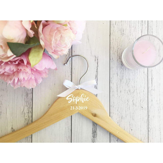 Personalised Dress/Coat Hanger with Bow
