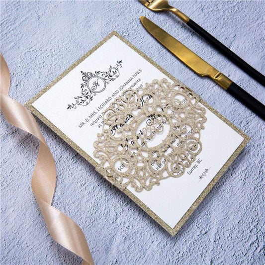 'Personalised Oval' - Laser cut - Belly Band Glitter