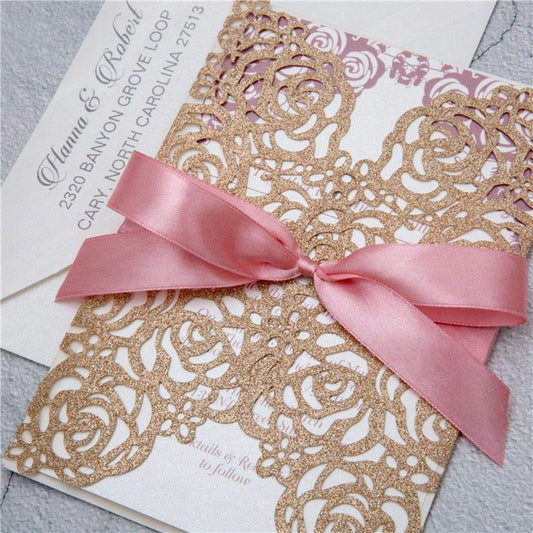 'Rose Gates Glitter' P - Laser cut