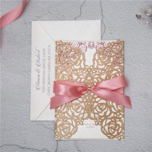 'Rose Gates Glitter' P - Laser cut