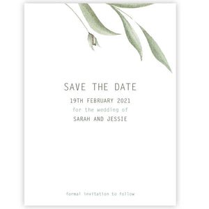 botanic save the date card