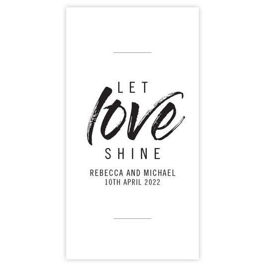 sparkler send off tag let love shine