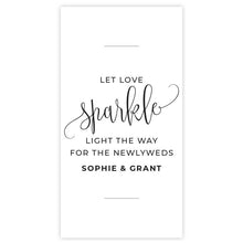 sparkler send-off tag let love sparkle