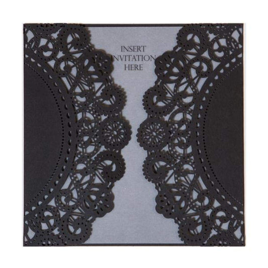 SQ Lasercut Wallet Doily - Ebony 5pk